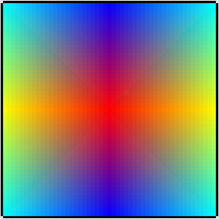 Colours in Glowing Horizontal Lines