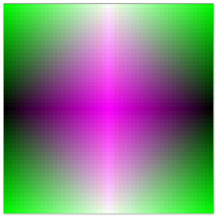 Colours in Glowing Vertical Lines: Straight Up and Down